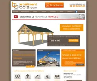 Lebatimentbois.com(Batiment agricole et hangar en bois pas cher) Screenshot