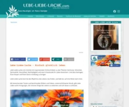 Lebe-Liebe-Lache.com(Dein ONLINE MAGAZIN) Screenshot