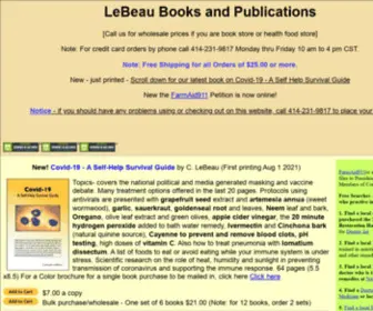 Lebeaubooks.com(LeBeau Books Money Creation) Screenshot