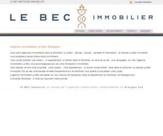 Lebec-Bretagne.com(Immobilier Morbihan) Screenshot