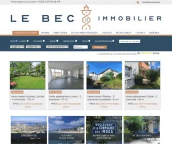 Lebec-Lorient.com(Immobilier Lorient) Screenshot