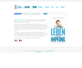 Leben-Ohne-Impfung.info(Leben ohne Impfung) Screenshot