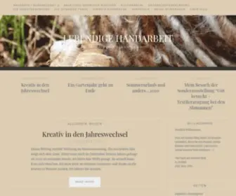 Lebendige-Handarbeit.de(Zwischen Tradition und Moderne) Screenshot