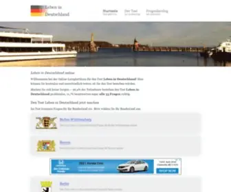 Lebenindeutschland.eu(Test Leben in Deutschland online) Screenshot