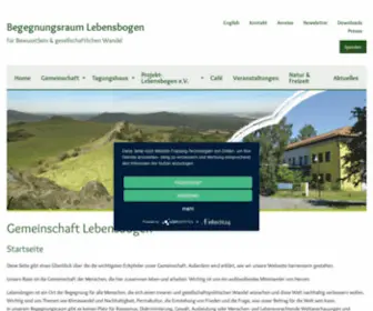 Lebensbogen.org(Gemeinschaft an den Helfensteinen) Screenshot