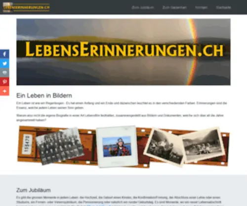 Lebenserinnerungen.ch(Lebenserinnerungen in Bildern) Screenshot