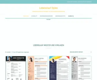 Lebenslaufstyles.de(Lebenslauf Muster und Vorlagen in Word) Screenshot