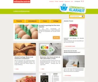 Lebensmittelklarheit.de(Portal für mehr Durchblick) Screenshot