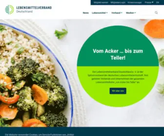 Lebensmittelverband.de(Lebensmittelverband Deutschland) Screenshot