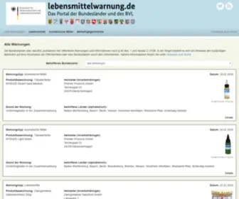 Lebensmittelwarnung.de(Lebensmittelwarnung) Screenshot