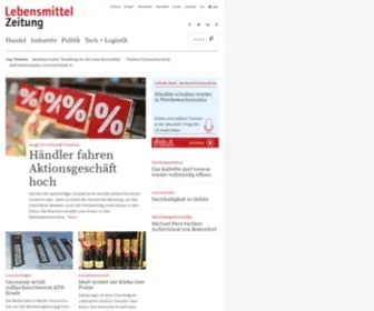 Lebensmittelzeitung.net(News aus Handel und Konsumgüter) Screenshot