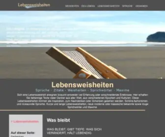 Lebensweisheiten.net(Schöne LEBENSWEISHEITEN) Screenshot