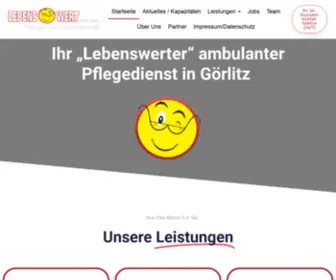 Lebenswertpflegen.de(Startseite) Screenshot