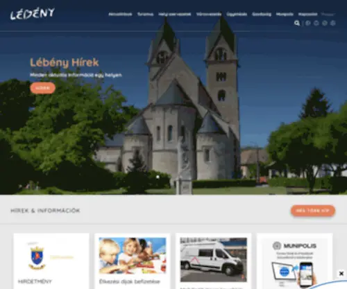 Lebeny.hu(Lébény városának weblapja) Screenshot