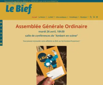 Lebief.org(Centre Culturel le Bief) Screenshot