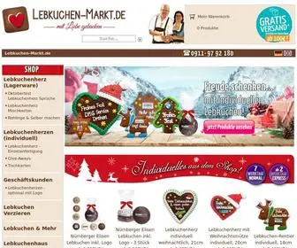 Lebkuchen-Markt.de(Lebkuchen & Lebkuchenherzen bestellen) Screenshot