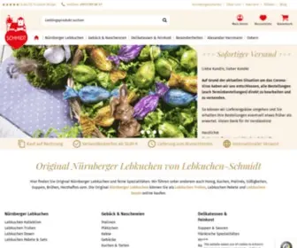 Lebkuchen-SChmidt.com(Original nürnberger lebkuchen online) Screenshot