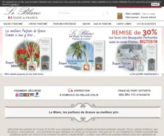 Leblanc-France.com(Parfums de Grasse pour la Maison) Screenshot