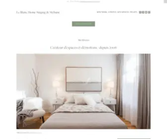 Leblanchomestaging.com(Le Blanc Home Staging & Stylisme) Screenshot