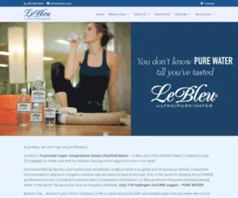 Lebleu.com(Le Bleu Premium Bottled Water) Screenshot