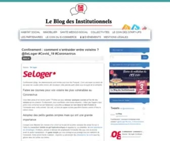 Leblogdesinstitutionnels.fr(LE BLOG DES INSTITUTIONNELS) Screenshot