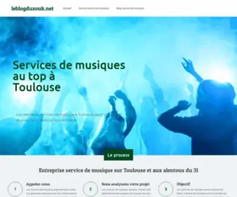 Leblogduzouk.net(Service service de musique sur Toulouse) Screenshot