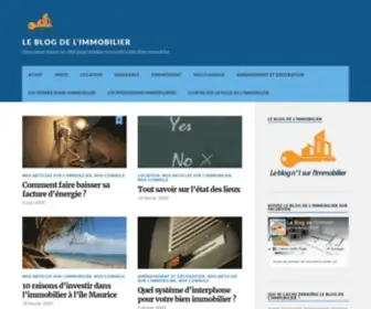 Leblogimmobilier.org(Vous aurez toutes les clefs pour acheter ou vendre votre bien immoblier) Screenshot