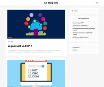 Lebloginfo.fr(Blog sur les nouvelles technologies) Screenshot