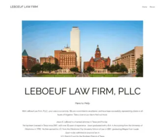 Leboeuflawfirm.com(LeBoeuf Law Firm) Screenshot