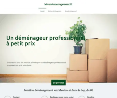 Lebondemenagement.fr(Déménagement Menton) Screenshot