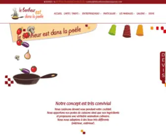 Lebonheurestdanslapoele.com(Traiteur Rennes en Bretagne) Screenshot