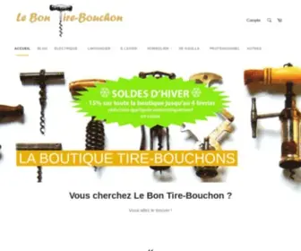 Lebontirebouchon.com(1ère boutique exclusivement Tire) Screenshot