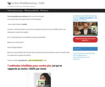 Lebonwebmarketing.com(Découvrez les meilleures stratégies de Marketing pour vendre sur Internet. Notre devise) Screenshot