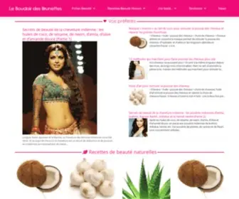 Leboudoirdesbrunettes.com(Vos préférés Secrets de beauté de la chevelure indienne) Screenshot