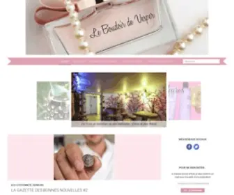 Leboudoirdevesper.fr(Blog beauté) Screenshot