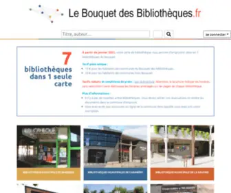 Lebouquetdesbibliotheques.fr(Le bouquet des médiathèques) Screenshot