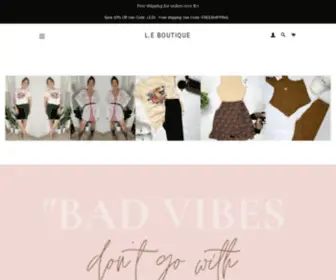 Leboutique.shop(L.E Boutique) Screenshot