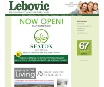 Lebovichomes.com(Lebovic Homes) Screenshot