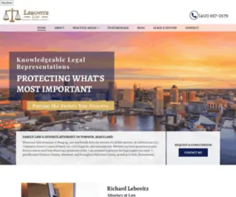 LebovitzFamilylaw.com(Lebovitz Law LLC) Screenshot