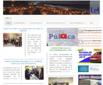 Lebu.cl(Municipalidad de Lebu) Screenshot