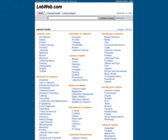 Lebweb.com(Lebanon at) Screenshot