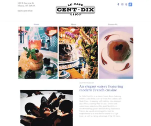 Lecafecentdix.com(Le Cafe Cent) Screenshot