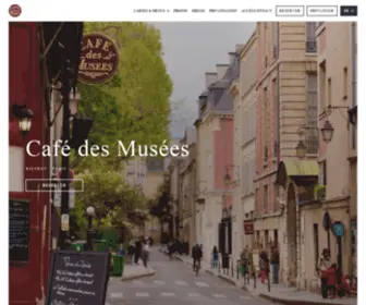 Lecafedesmusees.fr(Bienvenue sur le site du restaurant Café des Musées à Paris) Screenshot