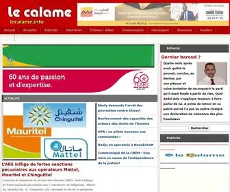Lecalame.info(Le calame) Screenshot