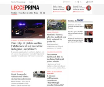 Lecceprima.it(LeccePrima il quotidiano on line di Lecce) Screenshot