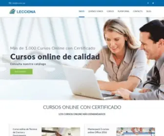 Lecciona.cl(Cursos Online con Certificado Lecciona Chile) Screenshot