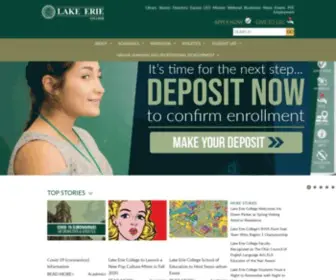 Lec.edu(Lake Erie College) Screenshot