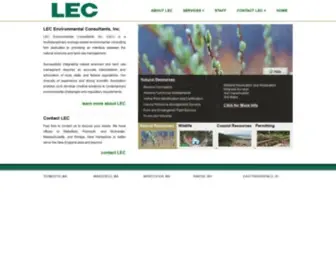 Lecenvironmental.com(LEC Environmental Consultants) Screenshot