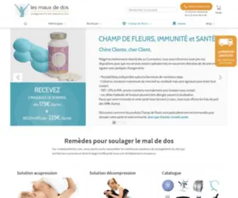 Lechampdefleurs.com(Tous savoir sur les Pathologies Associées au Dos) Screenshot