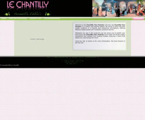 Lechantillybakery.com(Le Chantilly) Screenshot